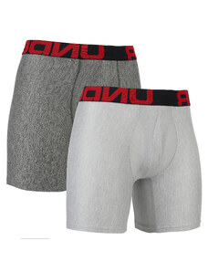 Boxerky Under Armour Tech 6In 2 Pack Mod Gray Light Heather