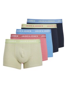 JACK & JONES Boxerky 'HUDSON' noční modrá / světlemodrá / růžová / černá