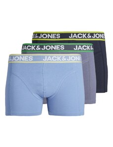 JACK & JONES Boxerky 'KAYO' marine modrá / opálová / světlemodrá / bílá