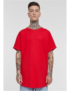 UC Men Pánské tričko Long Shaped Turnup Tee - červené