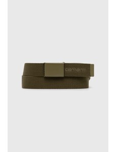 Pásek Carhartt WIP Script Belt Tonal zelená barva, I028401.1YSXX