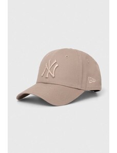 Kšiltovka New Era béžová barva, s aplikací, NEW YORK YANKEES