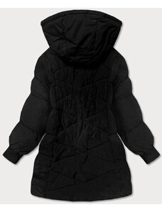 FLY LUXURY Černá dámská oversize zimní bunda (736ART)