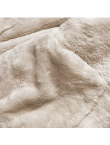 MHM Teplá béžová oboustranná dámská zimní bunda (W610)