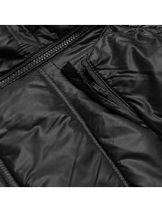 Glakate Černá dámská prošívaná bunda pro přechodné období (H-205)