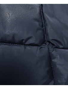Tmavě modrá zimní bunda s límcem (LHD-23021)