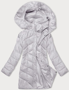 Z-DESIGN Dámská zimní bunda ve vřesové barvě s kapucí (H-898-103)