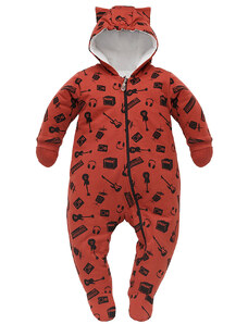Pinokio Let's Rock Warm Overall Red