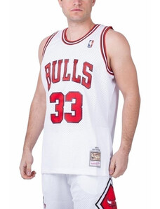 Mitchell & Ness Chicago Bulls NBA Home Swingman Jersey Bulls 97-98 Scottie Pippen M SMJYAC18054-CBUWHIT97SPI pánské