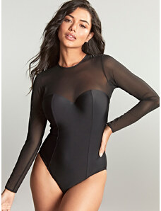 Swimwear Jet Mesh Moulded Swimsuit black SW1903