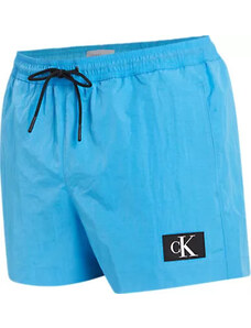 Pánské plavky Tkaný spodní díl SHORT DRAWSTRING KM0KM00979CGY - Calvin Klein