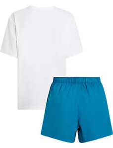 Spodní prádlo Dámské pyžamo S/S SHORT SET 000QS7191EMVU - Calvin Klein