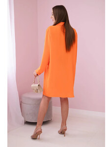K-Fashion Dlouhá košile s viskózou pomeranč