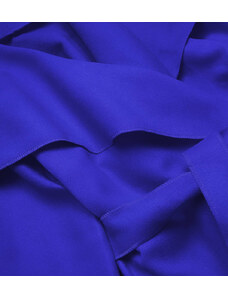 MADE IN ITALY Minimalistický dámský kabát v chrpové barvě (747ART)