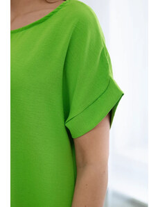K-Fashion Šaty s kapsami světle zelená