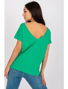 BASIC FEEL GOOD Bavlněné tričko Lucia zelené