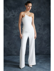 Trendyol Bridal White Fitted Woven Bustier