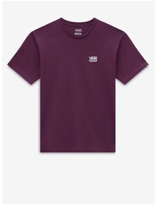 Tmavě fialové pánské tričko VANS Left Chest Logo II - Pánské