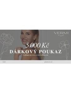 VERMI by DARA Elektronický dárkový poukaz - 5000 Kč