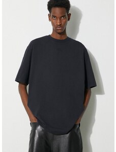 Bavlněné tričko A-COLD-WALL* Essential T-Shirt černá barva, s aplikací, ACWMTS177