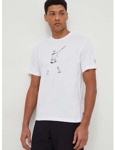 Bavlněné tričko Fila bílá barva, s potiskem, TU411111