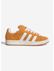 Semišové sneakers boty adidas Originals Campus 00S žlutá barva, H03473-yellow