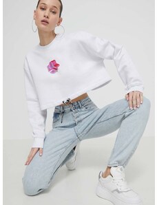 Mikina Karl Lagerfeld Jeans dámská, bílá barva, s potiskem
