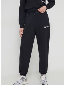 Tepláky Karl Lagerfeld Jeans černá barva, s aplikací