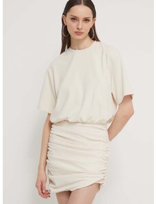 Šaty Abercrombie & Fitch béžová barva, mini, oversize