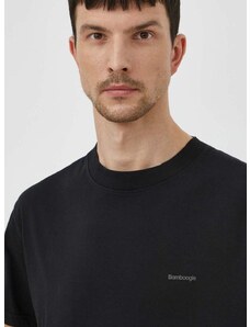 Bavlněné tričko Bomboogie černá barva, TM8515TJIN4