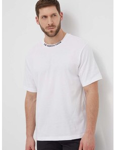 Bavlněné tričko The North Face bílá barva, s potiskem, NF0A87DDFN41