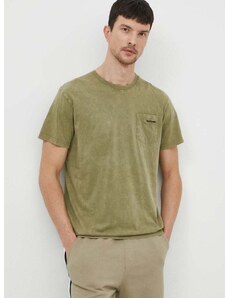 Bavlněné tričko Bomboogie zelená barva, TM8554TJIS4