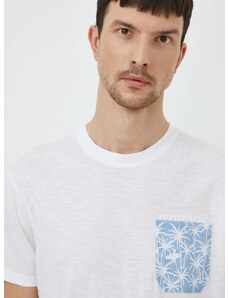 Bavlněné tričko Bomboogie bílá barva, s aplikací, TM8419TJSG4