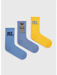 Ponožky Polo Ralph Lauren 3-pack dámské