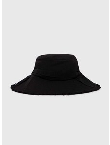 Bavlněná čepice Calvin Klein černá barva, K60K611725