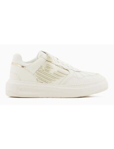 Kožené sneakers boty Emporio Armani béžová barva, X3X165 XR107 C663