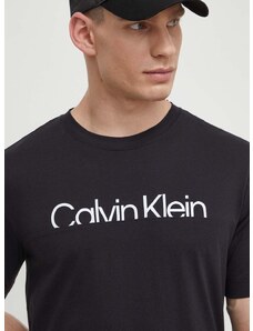 Tričko Calvin Klein Performance černá barva, s potiskem