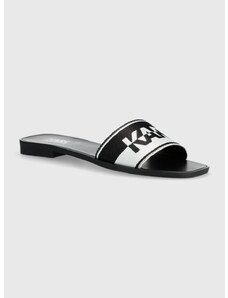 Pantofle Karl Lagerfeld SKOOT SOLAIRE dámské, černá barva, KL80424