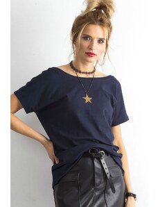 BASIC FEEL GOOD Bavlněné tričko Lucia navy blue