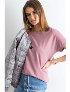 BASIC FEEL GOOD Bavlněné tričko Lucia tmavě růžové