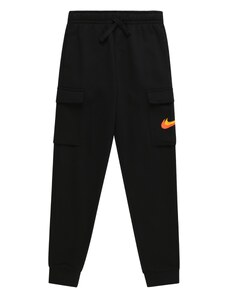 Nike Sportswear Kalhoty žlutá / oranžová / černá