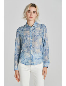 KOŠILE GANT REG MAGNOLIA PRINT COT SILK SHIRT modrá 34