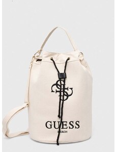 Plážová taška Guess CANVAS béžová barva, E4GZ18 WFCE0