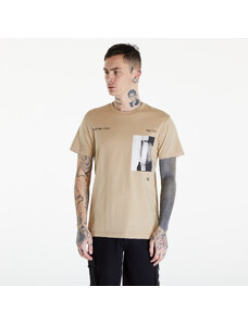 Pánské tričko Calvin Klein Jeans Serenity Multi Graphic Beige