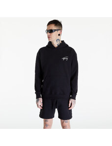 Tommy Hilfiger Pánská mikina Tommy Jeans Relaxed Signature Hoodie Black