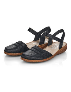 Dámské kožené sandále M0954-00 Rieker černé