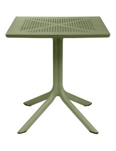 Nardi Zelený plastový zahradní stůl Clip 70 x 70 cm