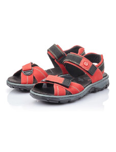 Dámské kožené sandálky 68851-33 Rieker červená