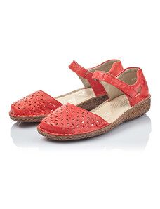 Dámské kožené sandále M0966-33 Rieker červené