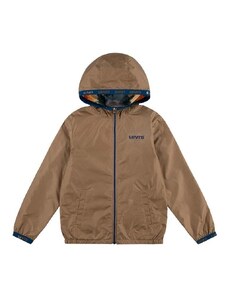 Dětská bunda Levi's LVB REVERSIBLE BOY'S WIND JKT hnědá barva